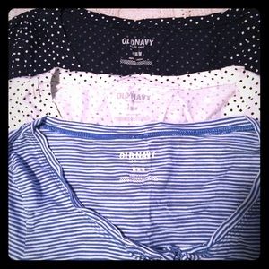Set of 3 Old Navy long sleeve shirts size medium
